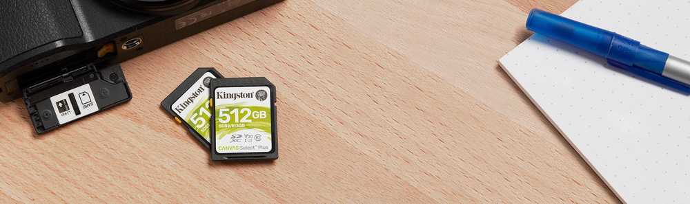 Atminties kortelė KINGSTON 512GB SDXC Canvas Select Plus 100R C10 UHS-I U3 V30