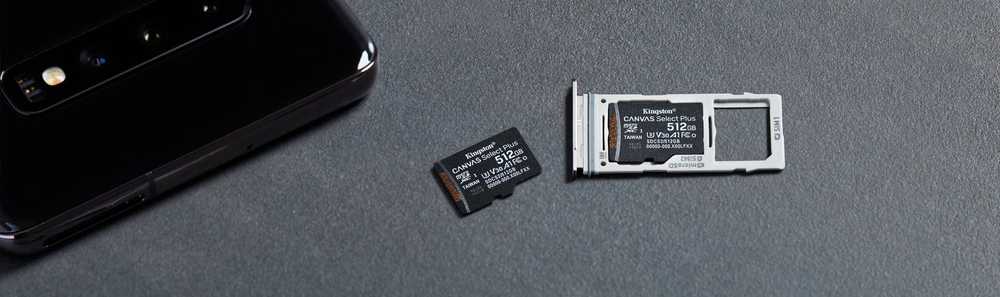 Atminties kortelė Kingston Canvas Select Plus MicroSDXC, 64 GB