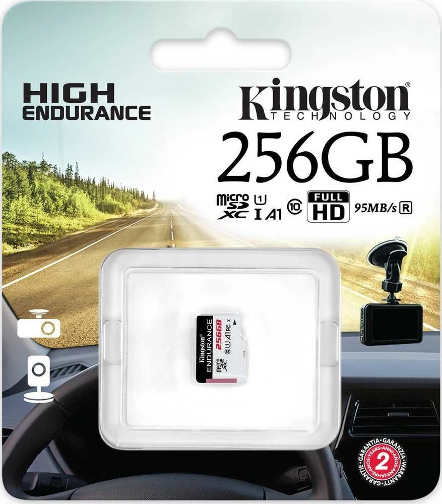 Atminties kortelė Micro SD 256GB Kingston 95/45MB/s C Endurance