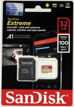 Atminties kortelė Sandisk Extreme microSDHC UHS-I 32GB