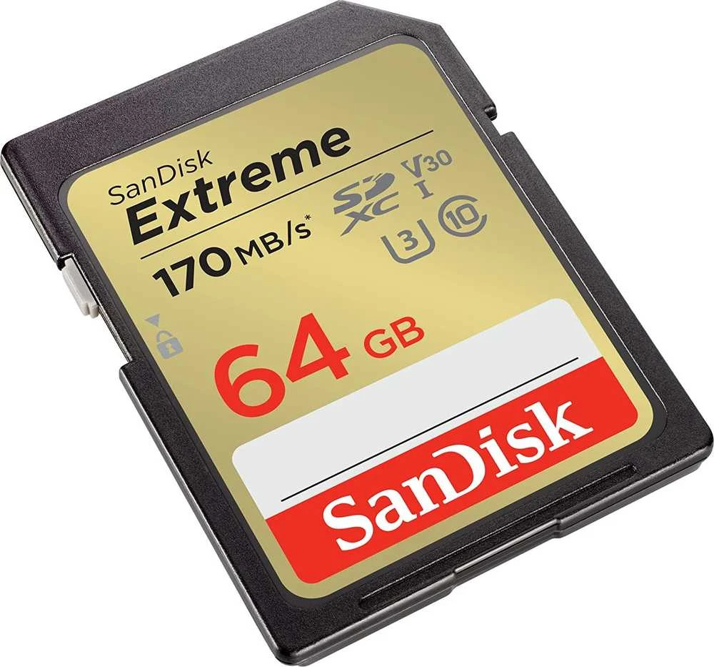 Atminties kortelė Sandisk Extreme SDXC 64GB