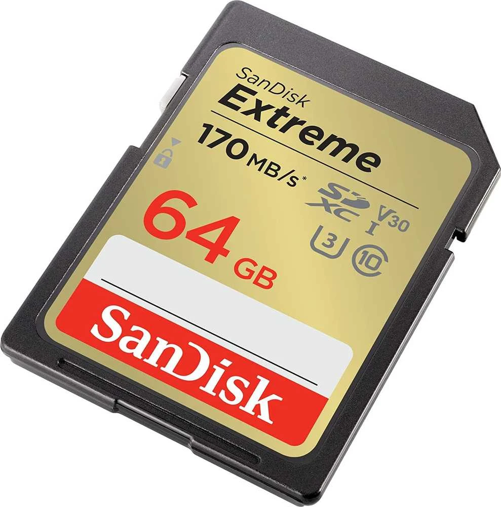 Atminties kortelė Sandisk Extreme SDXC 64GB