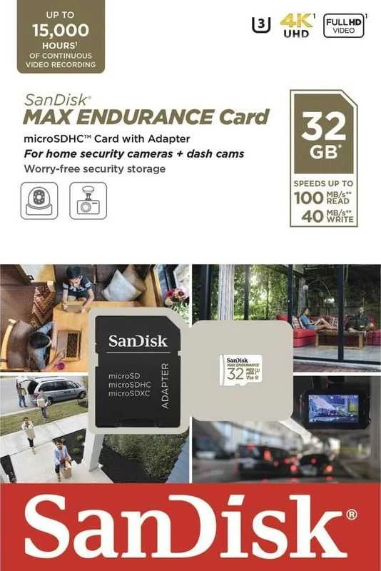 Atminties kortelė SanDisk Max Endurance microSDHC 32GB