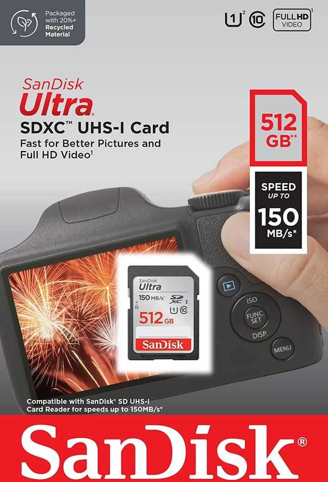 Atminties kortelė Sandisk Ultra UHS-I SDXC 512GB