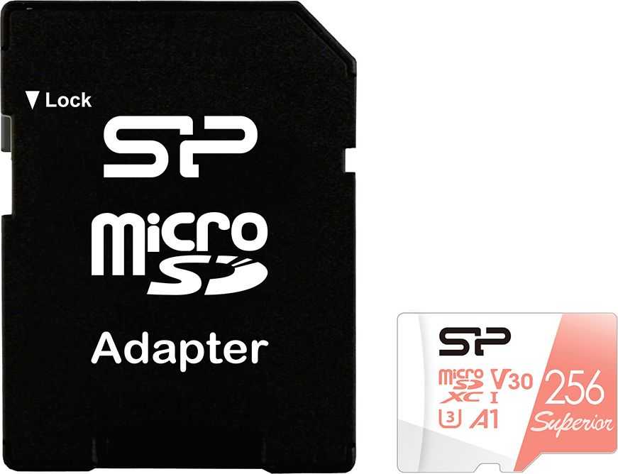 SILIKONIO MAITINIMO KOMPIUTERIS & COMMUNICAT SILICON POWER atminties kortelė Superior Micro SDXC 256GB UHS-I A3 V30