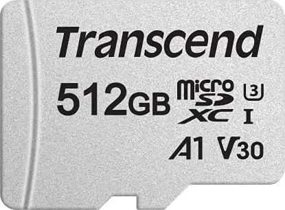 Atminties kortelė TRANSCEND 512GB Micro SD su adapteriu UHS-I U3 A1