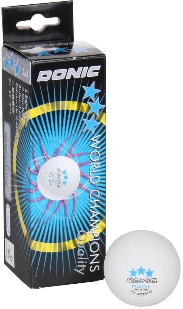 Stalo teniso kamuoliukas Donic P40, 40 mm, 3 vnt.