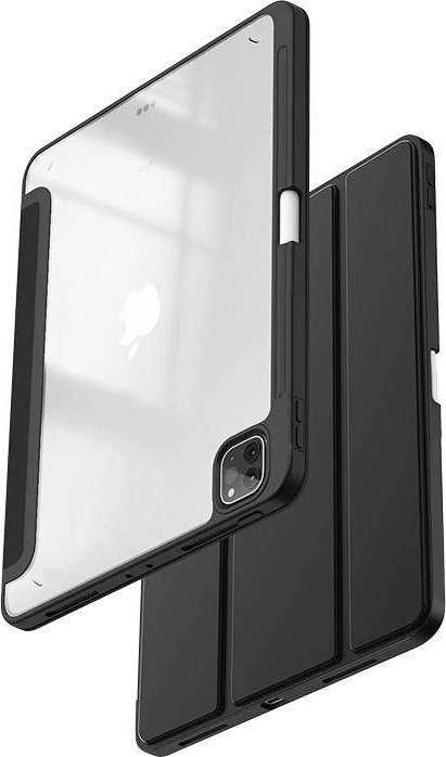 Crong PrimeFolio do iPad Pro 11" (2022-2021) / iPad Air 11” M2 (2024) / iPad Air 10.9” (5-4 gen.) juoda/permatomas