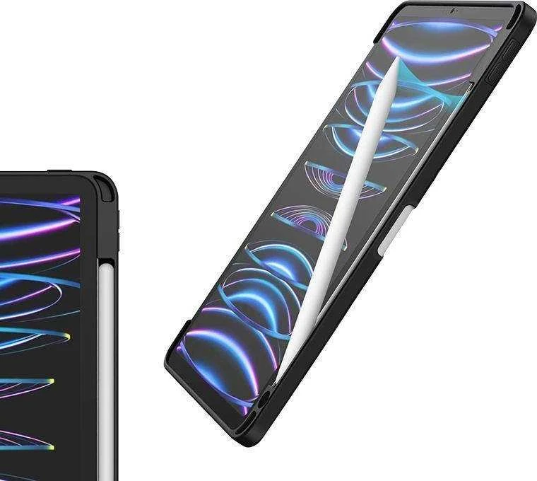 Crong PrimeFolio do iPad Pro 11" (2022-2021) / iPad Air 11” M2 (2024) / iPad Air 10.9” (5-4 gen.) juoda/permatomas