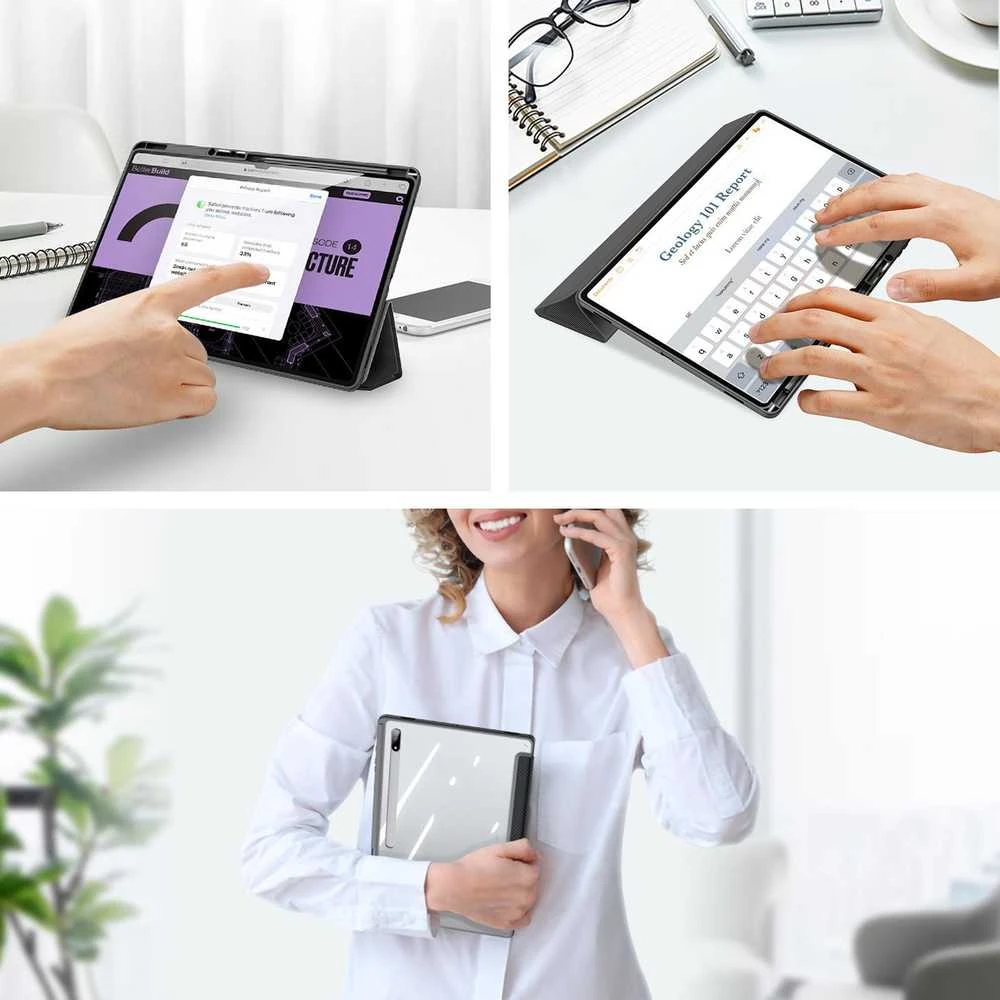 Dėklas Dux Ducis Toby Samsung X900/X906 Tab S8 Ultra juodas