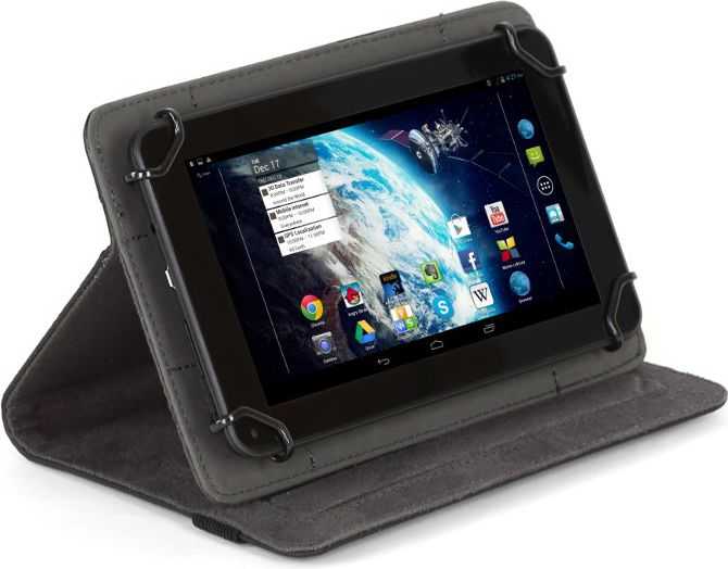 Dėklas na tablet Omega Planšetė/E-BOOK 7'' MARYLAND Juodas + POWER BANK 7200
