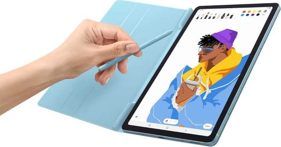 Samsung Galaxy Tab S6 Lite Atverčiamas Dėklas Mėlynas
