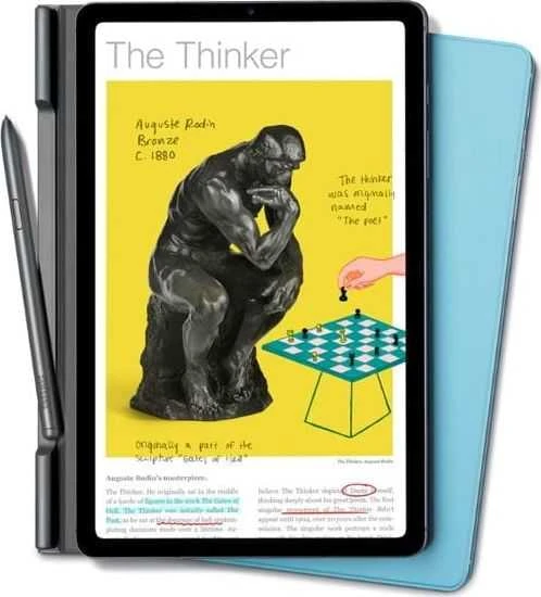 Samsung Galaxy Tab S6 Lite Atverčiamas Dėklas Mėlynas