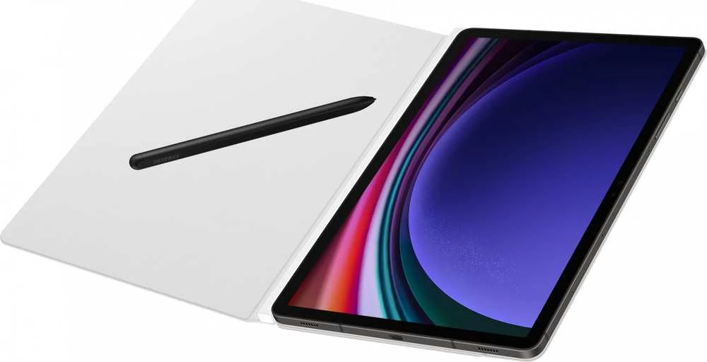 112803 EF-BX710PWE Samsung Smart Book dėklas skirtas Galaxy Tab S9/S9 FE baltos spalvos