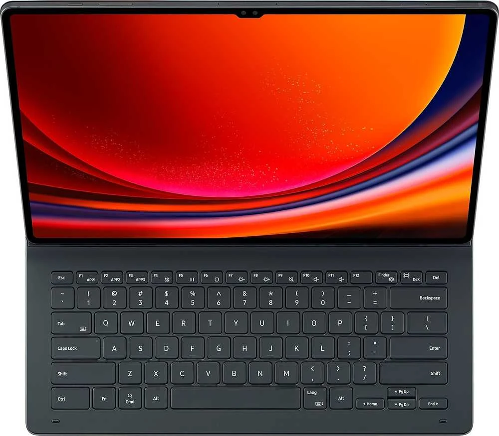 Samsung Galaxy Tab S9 Ultra Book Cover Klaviatūra Slim Juodas