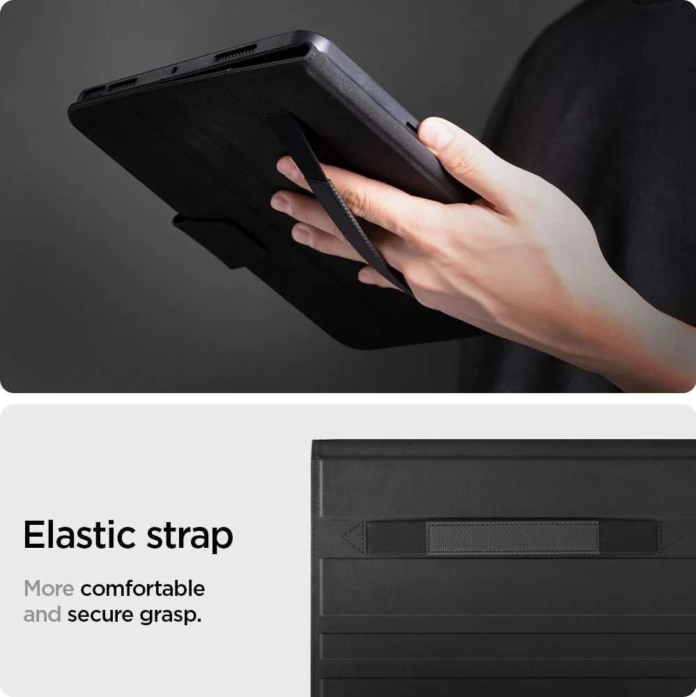 Spigen Liquid Air Folio, juodas - iPad Air 10.9" (2022/2020)/11" 2024/2025
