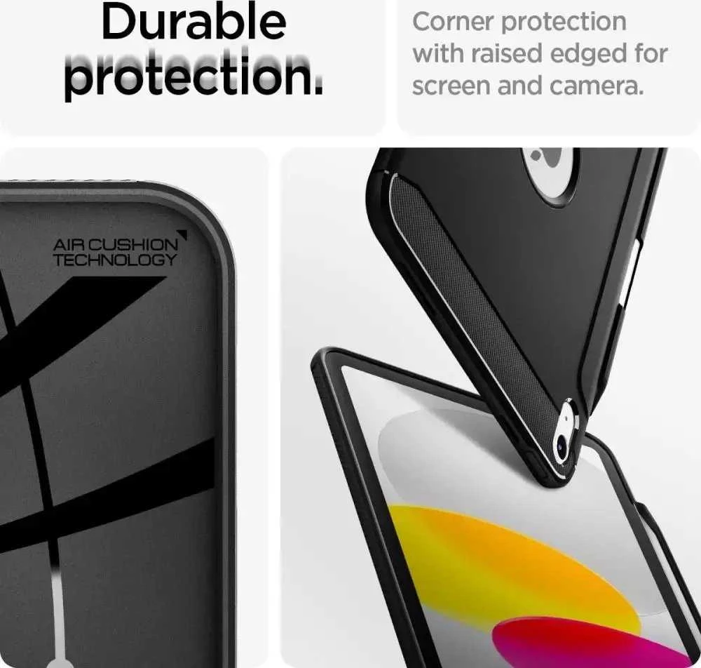 Spigen Rugged Armor, juodas - iPad 10.9" 2022/11" 2025