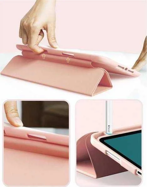 Tech-Protect SC Pen Apple iPad Air 10.9" 2020-2022 / 11" 2024 – dėklas planšetiniam kompiuteriui violetinės spalvos