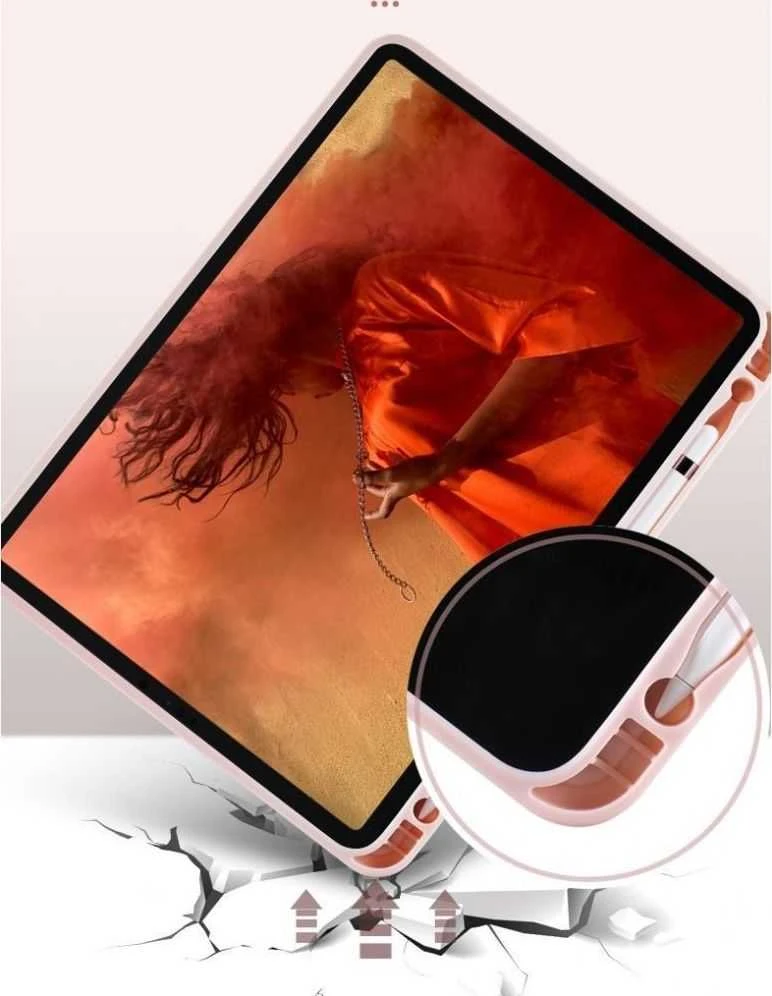 Tech-Protect SC Pen Apple iPad Air 10.9" 2020-2022 / 11" 2024 – dėklas planšetiniam kompiuteriui rožinės spalvos