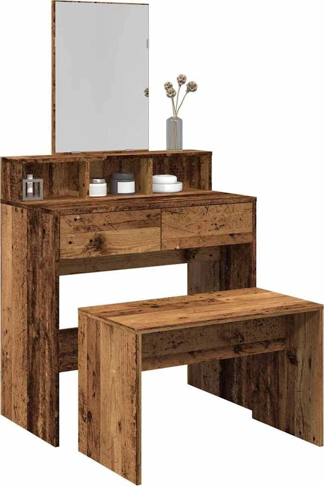 taburetė Old Wood 70x35x45 cm Engineered Wood