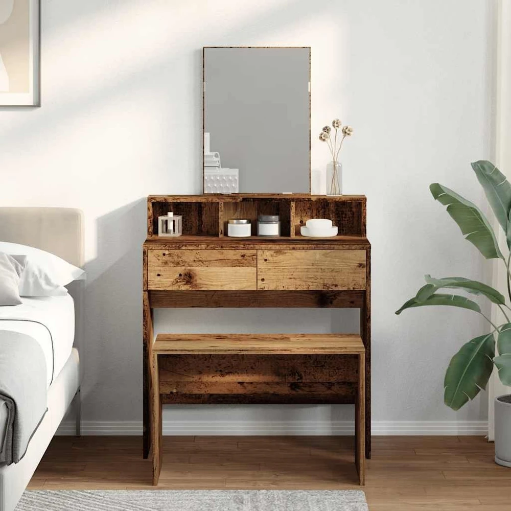 taburetė Old Wood 70x35x45 cm Engineered Wood