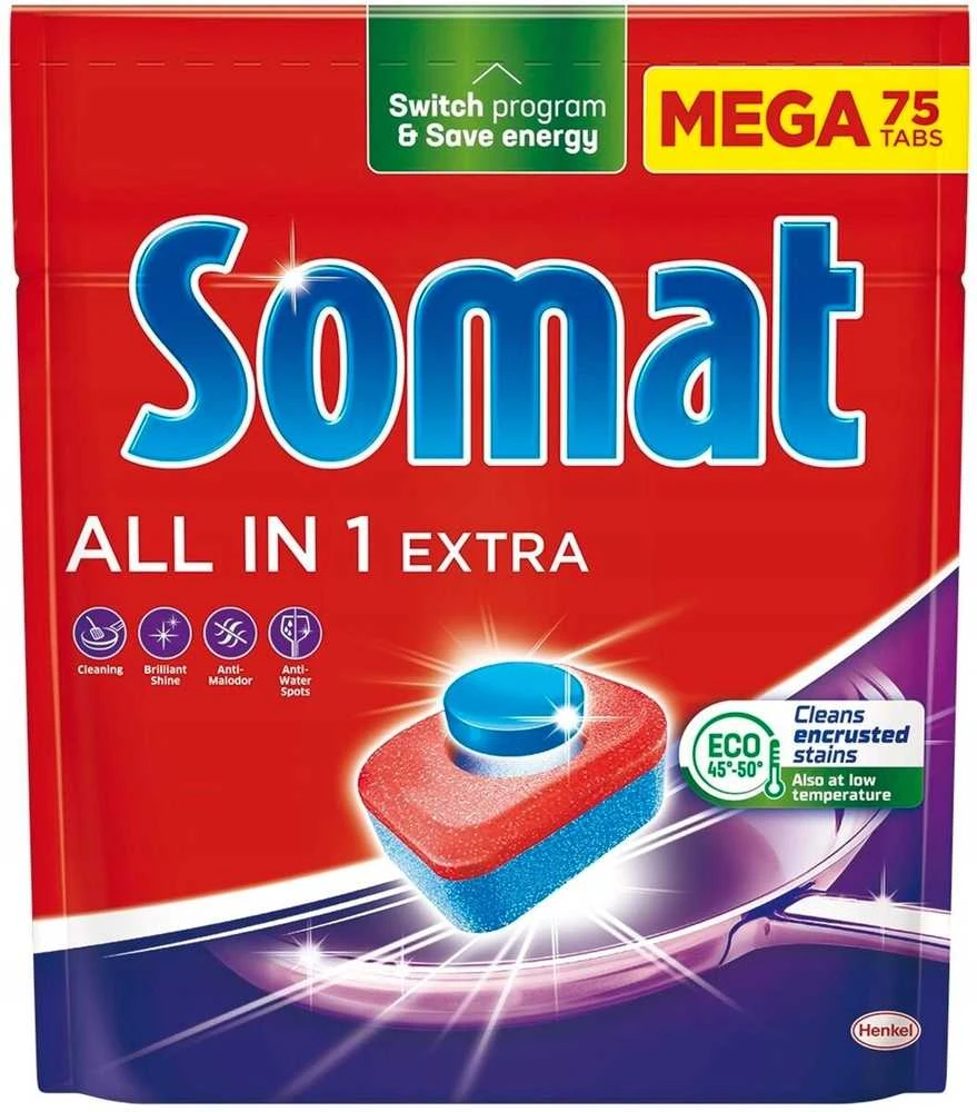 TABLETĖS INDAPL SOMAT ALLIN1 EXTRA 75VNT