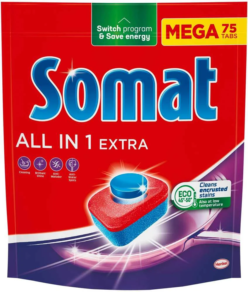 TABLETĖS INDAPL SOMAT ALLIN1 EXTRA 75VNT