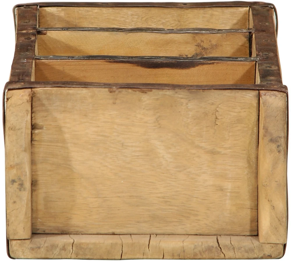 Padėklas 4 vnt. Ruda 30 x 14 x 9 cm Kietas atkurtas medis