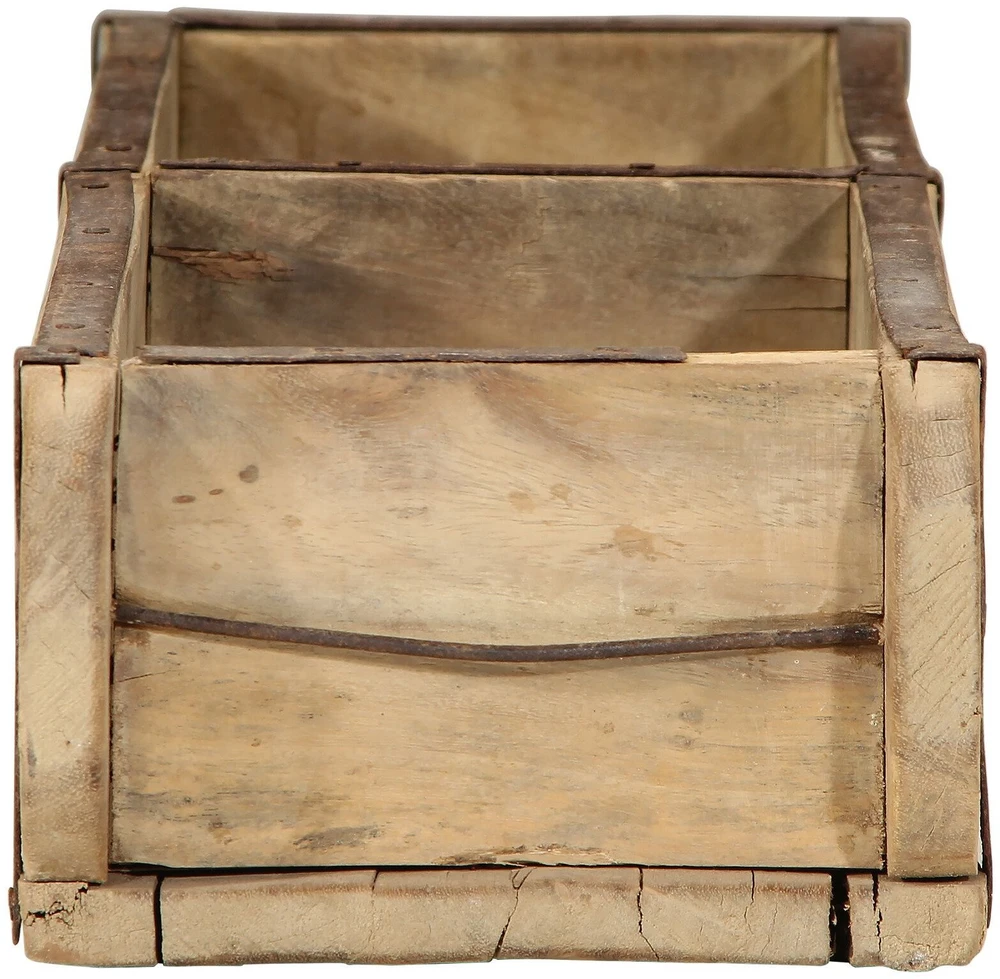 Padėklas 4 vnt. Ruda 57 x 15 x 9 cm Kietas atkurtas medis