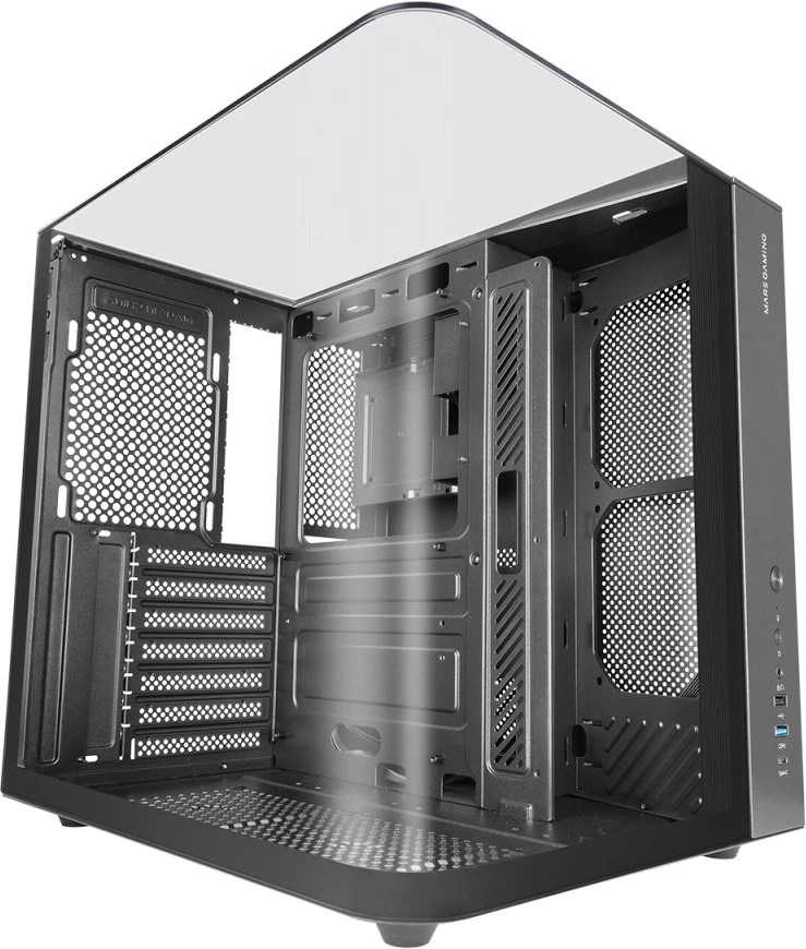 Tacens Mars Gaming MC-INFINIOLITE Midi Tower, juodas