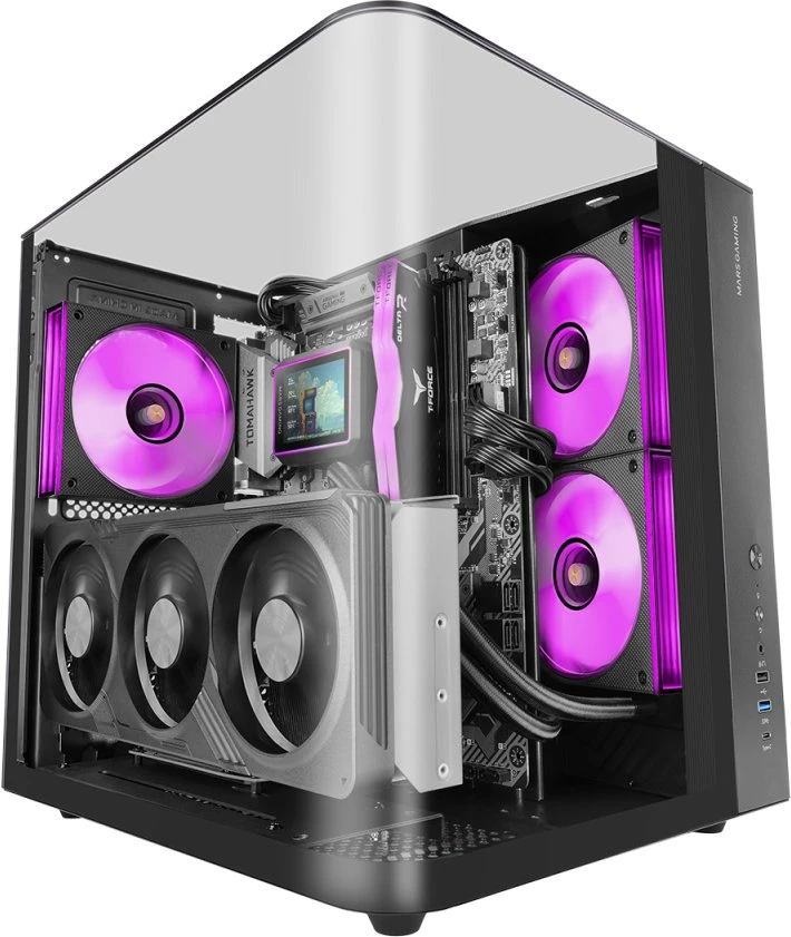 Tacens Mars Gaming MC-INFINIOLITE Midi Tower, juodas