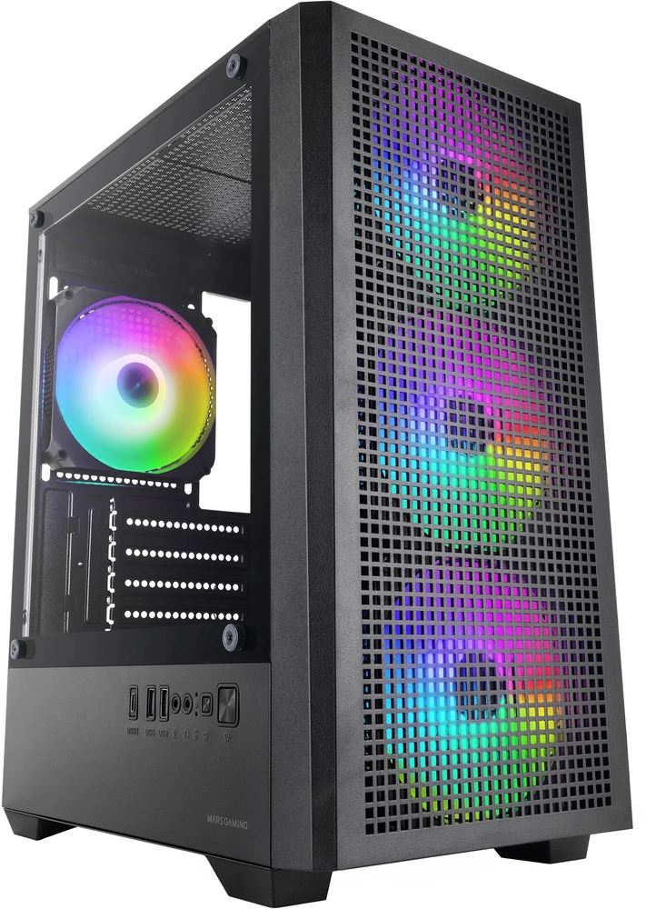 tacens Mars Gaming MCQUANTUM kompiuterio dėklas Midi Tower Juodas