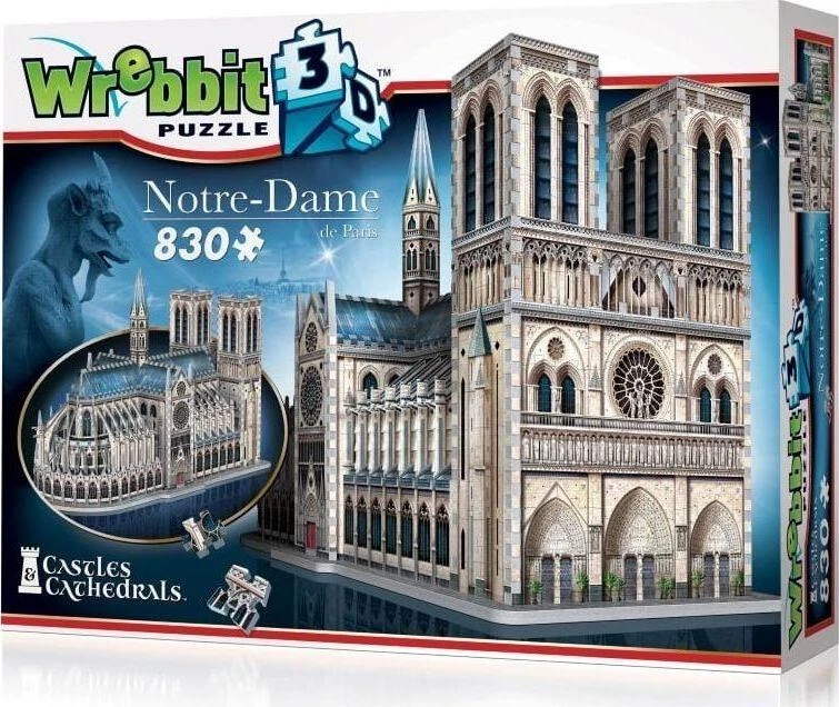 Dėlionė Tactic Wrebbit galvosūkis 3D 830 el Notre Dame de Paris
