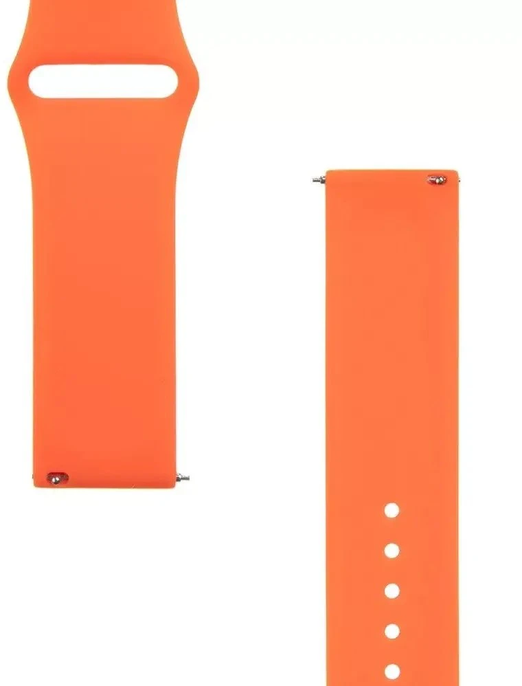 Išmaniojo laikrodžio Xiaomi Mi silikoninis dirželis, Oranžinės spalvos, 22mm
