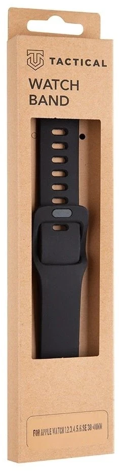 Tactical Išmaniojo laikrodžio Apple Watch silikoninis dirželis, Juodos spalvos, 38/40/41mm