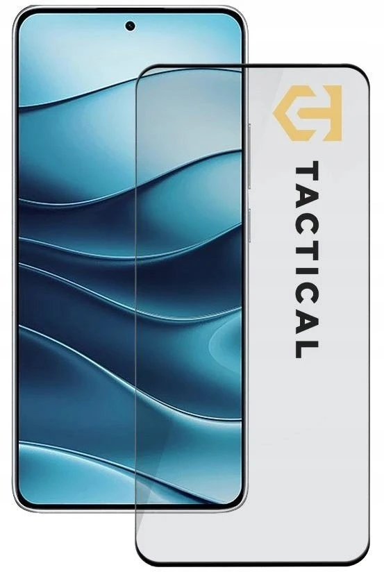 Tactical Apsauginis stiklas Shield 5D skirtas Xiaomi Redmi Note 15 juodos spalvos
