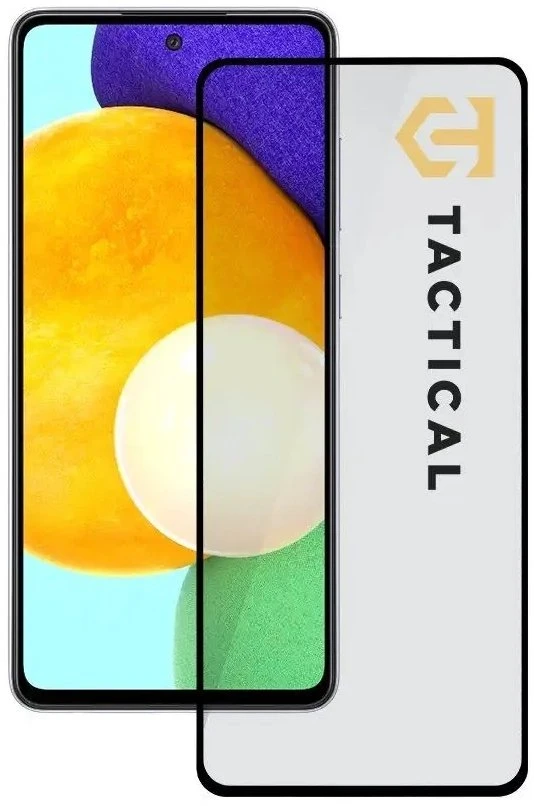 Tactical apsauginis stiklas Shield 5D skirtas Samsung Galaxy A52/A52 5G/A52s 5G/A53 5G su juodos spalvos krašteliu