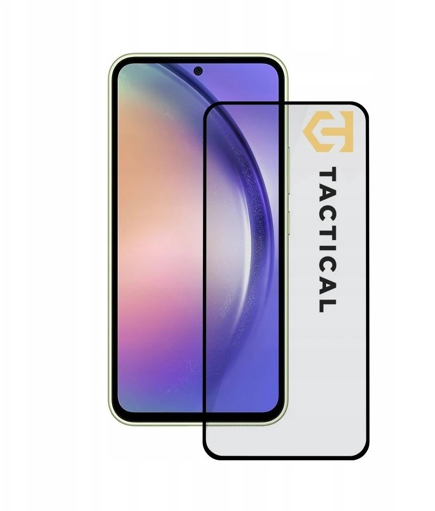 Tactical apsauginis stiklas Shield 5D skirtas Samsung Galaxy A54 5G su juodos spalvos krašteliu