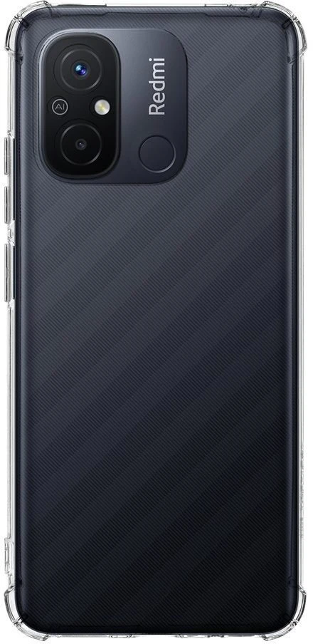 Dėklas Tactical Xiaomi Redmi 12C TPU Plyo dangtelis skaidrus