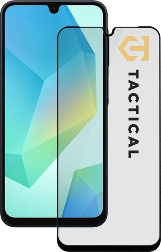Tactical apsaugnis stiklas Shield 5D skirtas Samsung Galaxy A16 5G su juodos spalvos krašteliu
