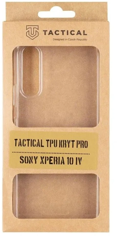 Dėklas Tactical TPU Kryt pro Sony Xperia 10 IV transparentní
