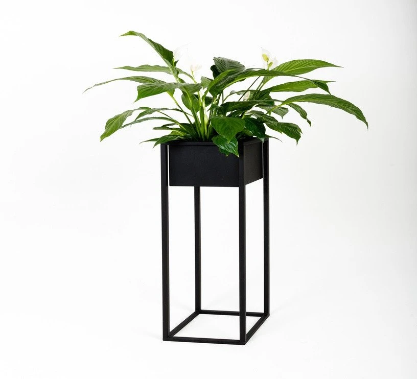 Garden Center Tajemniczy ogród FLOWER POT COVER NANTES L Juodas 23X23X90