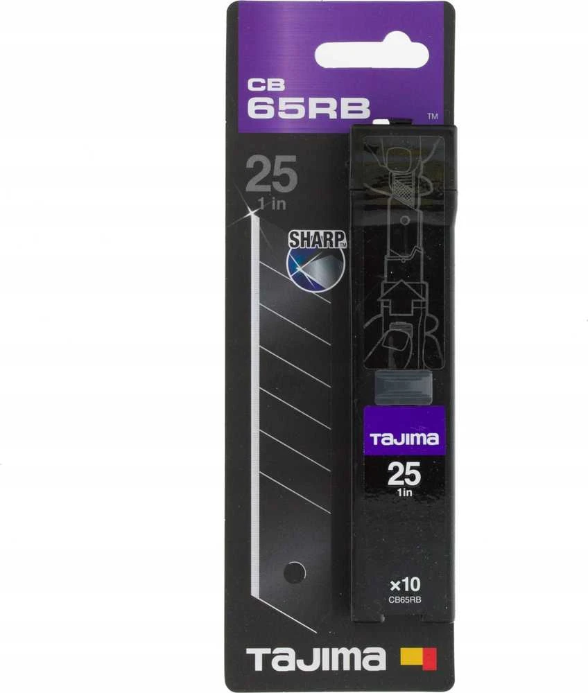 Tajima DORA Razar Juodas atsarginės geležtės 25 mm, 10 vnt.