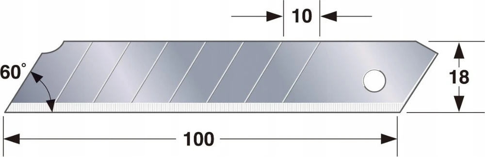 Tajima RAZAR Juodas atsarginės geležtės 18mm, 50vnt