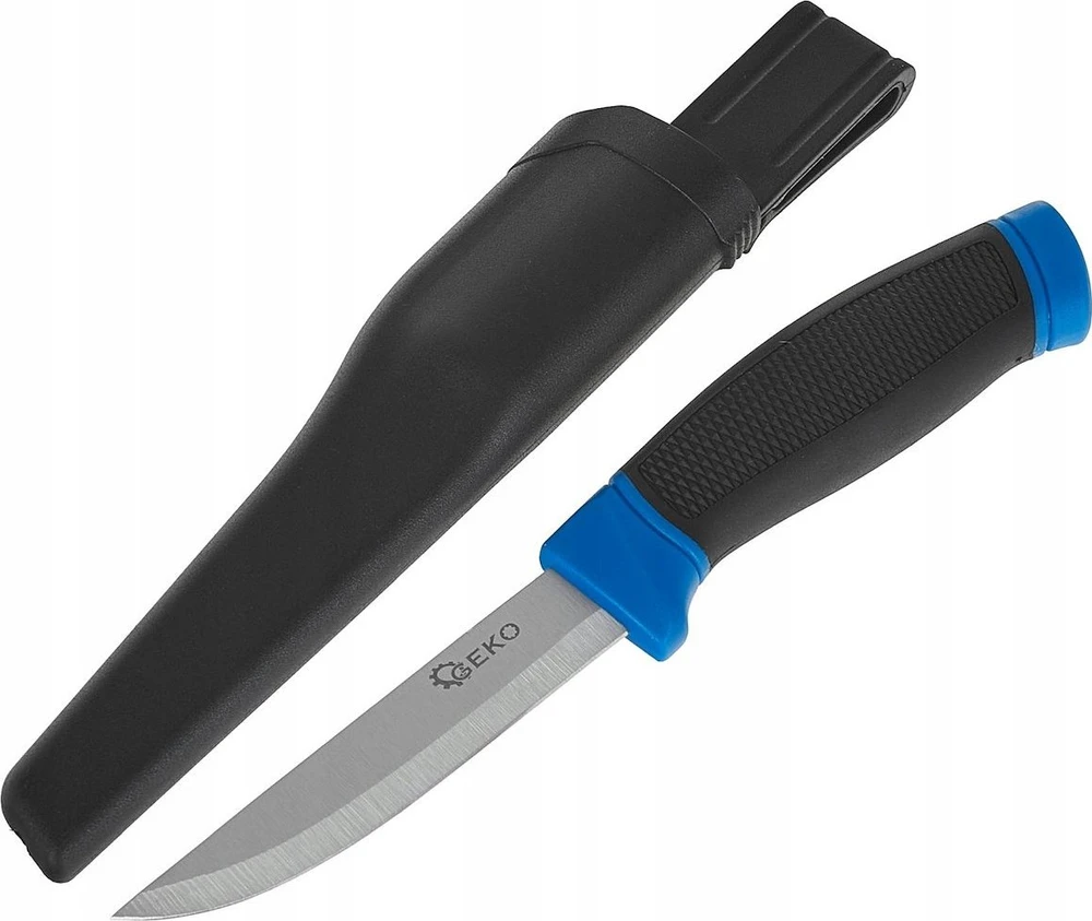 Taktinis Finka peilis 215/105mm su dėklu Juodas SURVIVAL SERIES – demonstracinė dėžutė (12/48)