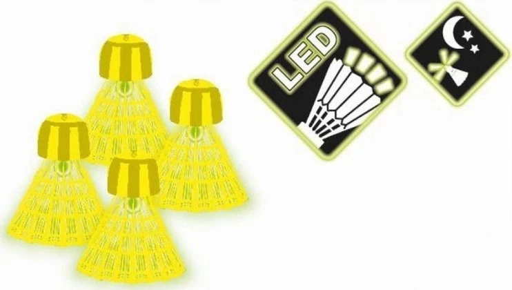 Speedbadmintono skrajukės TALBOT TORRO 4vnt LED