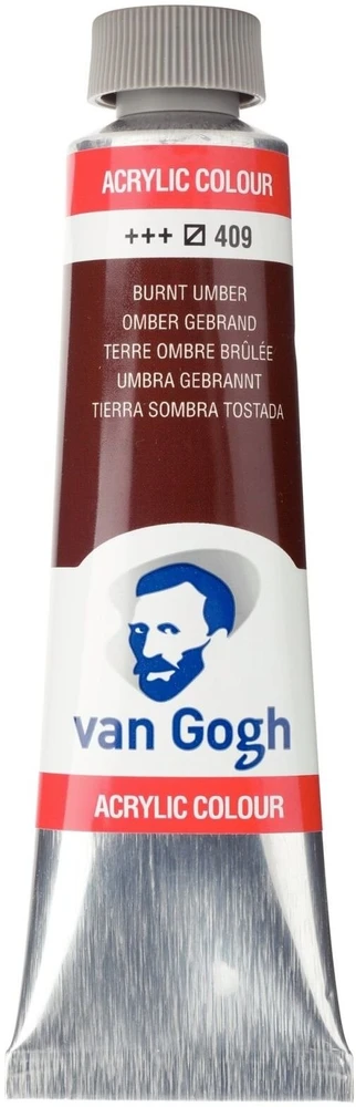 Van Gogh Talens Akriliniai dažai tūbelėje Burnt Umber 409 (ROY-22054090)