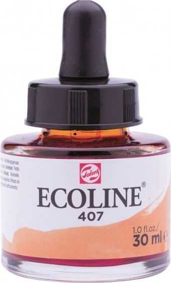 Talens Ecoline akvarelinių dažų koncentratas Nr. 407 Tamsioji ochra 30 ml