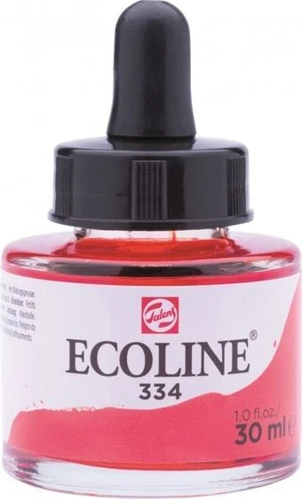 Talens Ecoline vandens pagrindo dažų koncentratas 334 - SCARLET, 30 ml