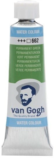 Talens Farba Van Gogh Watercolour Tube Permanent Žalias (662)